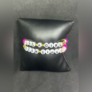 It's A Girl & Team Girl (Baby Shower) Heishi Bracelet (Set)